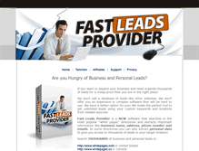 Tablet Screenshot of fastleadsprovider.com